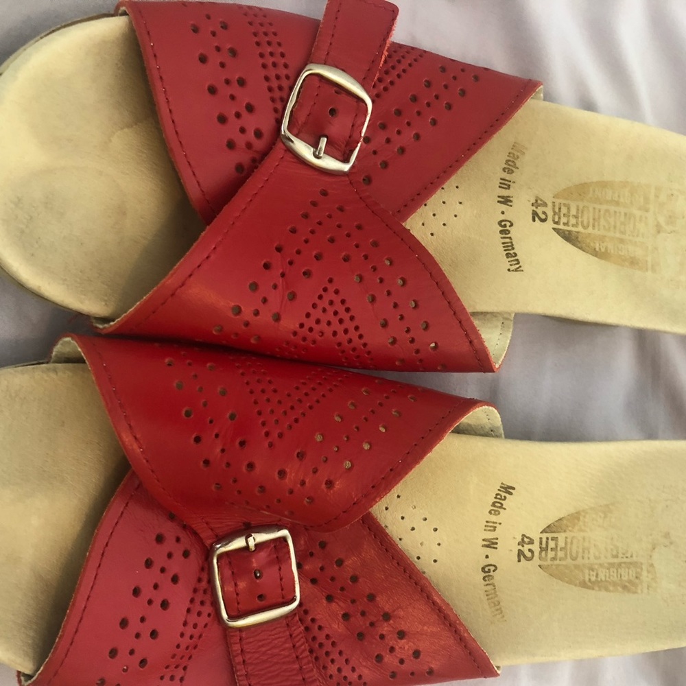 Red Worishofer shoes size 42